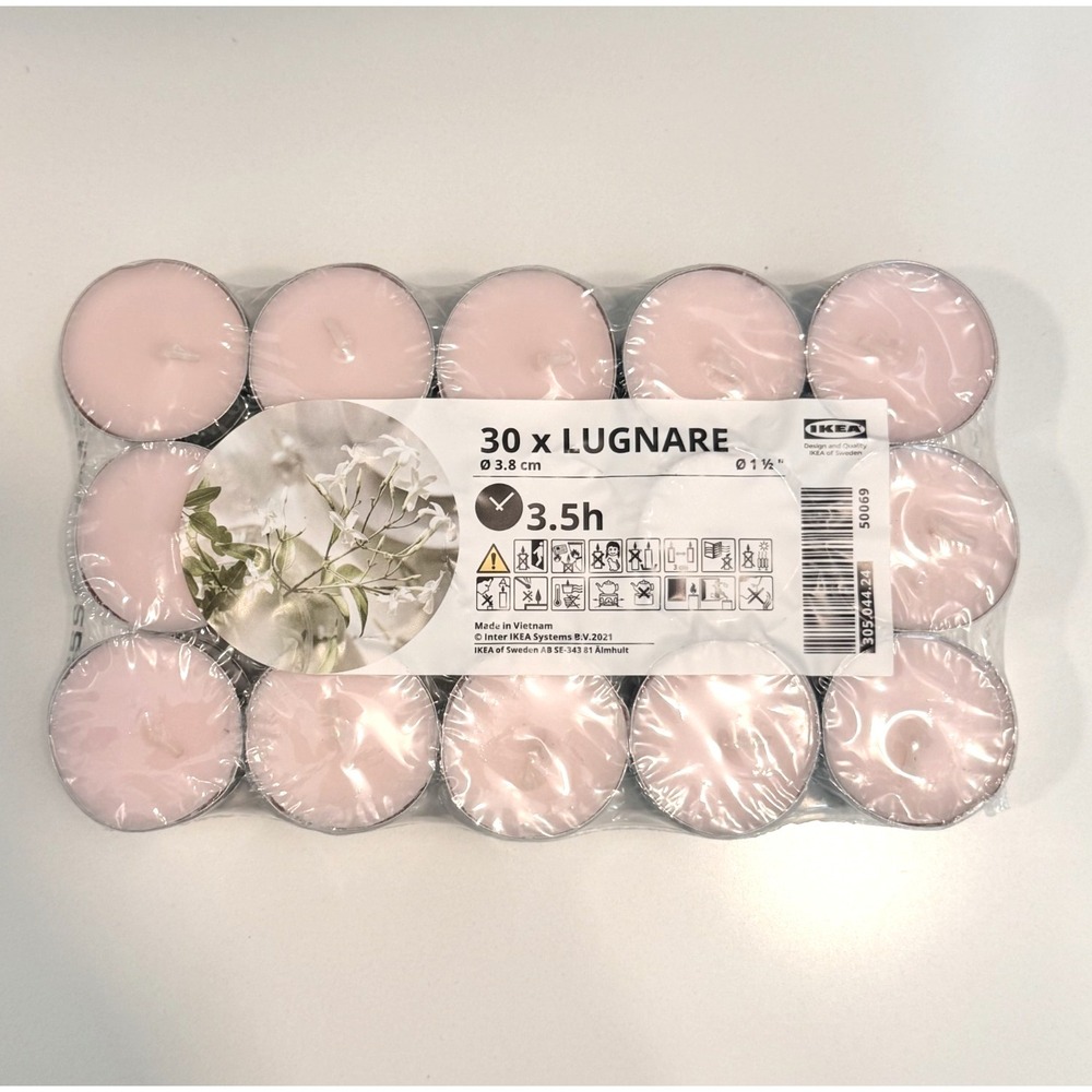 30 x IKEA Tea Light‎ Candle Scented LUGNARE